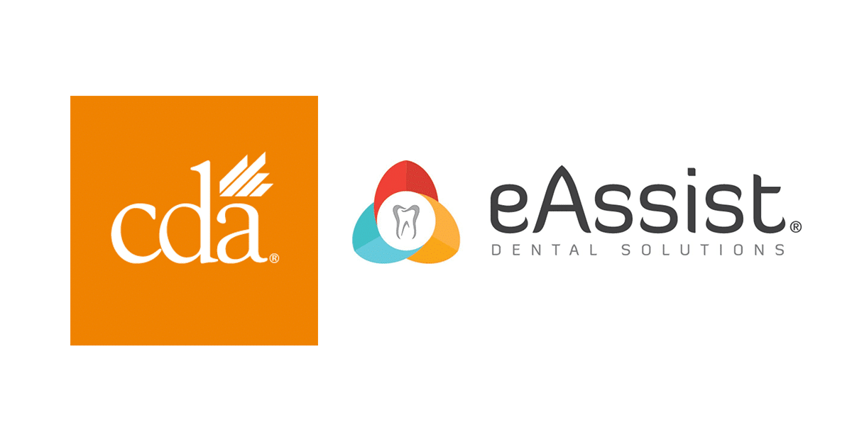 CDA logo eAssist Dental Solutions logo